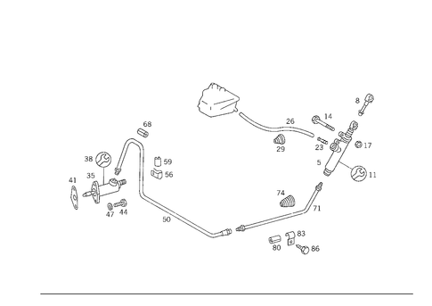 Pedal Assembly Hydraulics for 1988 Mercedes-Benz 300CE #1