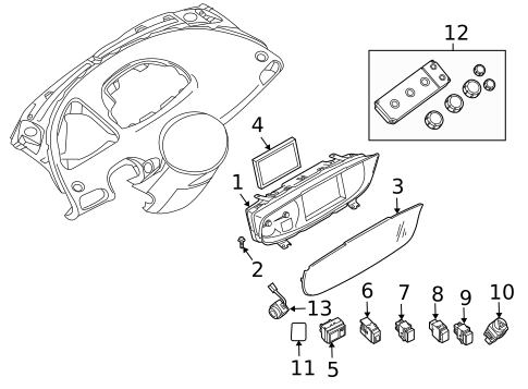 Instruments & Gauges for 2005 Nissan Quest #0