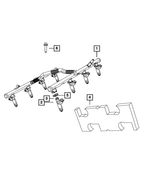Fuel Rail and Injectors for 2008 Dodge Ram 3500 #0