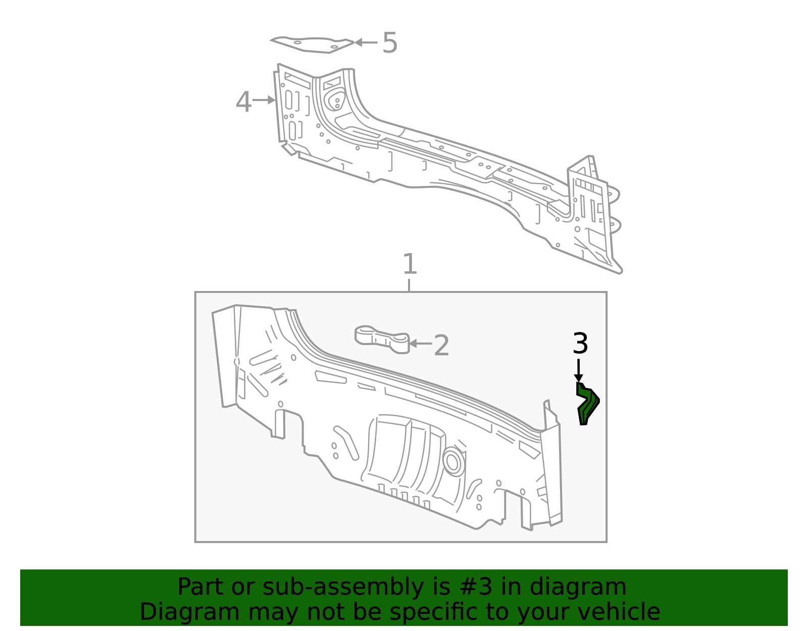84239801 - 2020-2024 Cadillac XT6 - Body Driver Side Rear Compartment ...