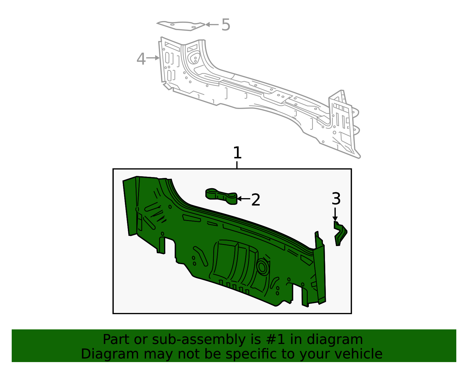 2020-2025 Cadillac XT6 Rear End Panel 84623527 GM | GMPartsDirect.com