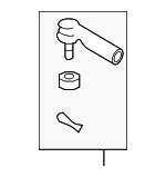 E8C20EA02PNW - Steering: Value Advantageâ„¢ SOCKET ASSY-TIE ROD OUTER RH for Nissan: Frontier, Pathfinder, Xterra Image