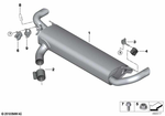 18307935430 - : Rear Muffler With Exhaust Flap for BMW Image