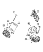 6500158 - Engine Mounting: Hex Head Screw And Washer for Mopar Image