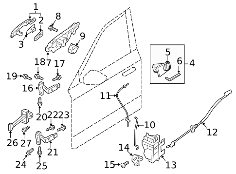 Lock & Hardware for 2019 Volvo S90 #8