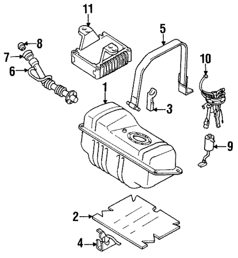 Fuel System Components for 1990 INFINITI Q45 #0