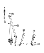 6509460AA - Restraints: Hex Nut for Mopar Image