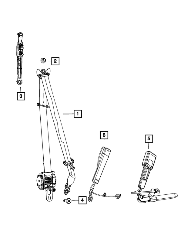 6509460AA - Restraints: Hex Nut for Mopar Image image