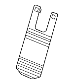 81190TJBA21 - Body: Lumbar Support Mat for Acura: MDX, RDX, TLX Image