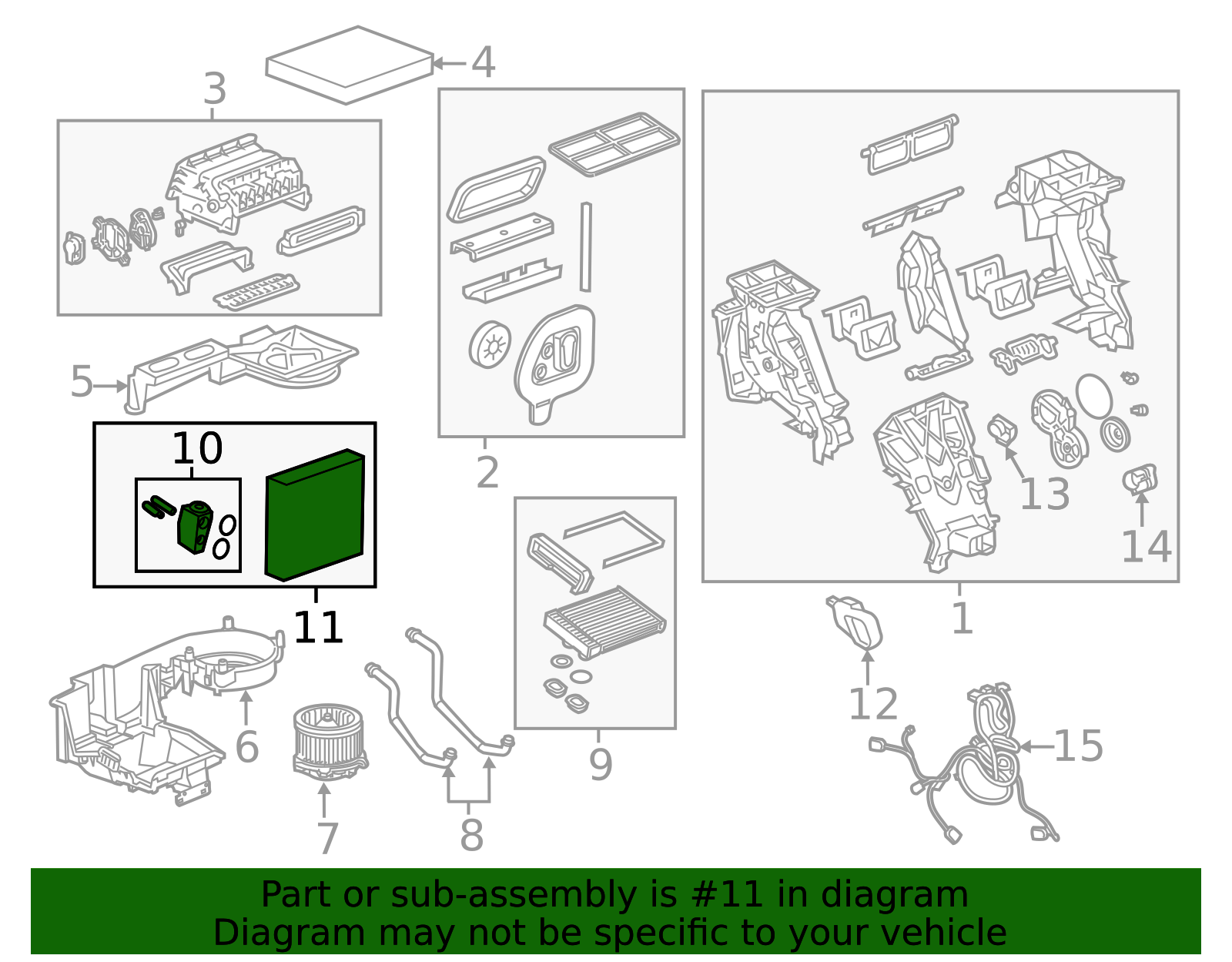 2018-2024 GM Air Conditioning Evaporator Core Kit with Valve, Seals ...