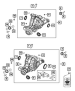 68091613AA - Differential and Drive Line: Rear Differential Mount Snubber for Dodge: Durango | Jeep: Grand Cherokee, Grand Cherokee WK Image