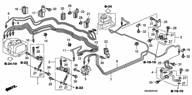 Brake Line for 2003 Acura TL #0