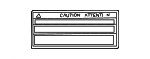 1129336070 - Body: Caution Label for Toyota: Avalon, Camry, Highlander, Prius, Prius AWD-e, Prius C, Prius Plug-In, Prius Prime, Prius V, RAV4, RAV4 Prime, Sienna, Venza Image