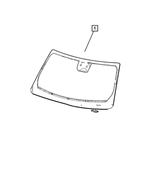 68378351AJ - Glass: Windshield for Jeep: Grand Cherokee, Grand Cherokee L Image