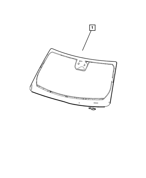 Glass and Interior Rearview Mirror for 2021 Jeep Grand Cherokee L #2