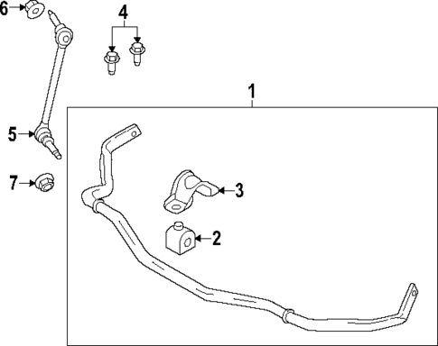 Stabilizer Bar & Components for 2024 Ford Mustang #1