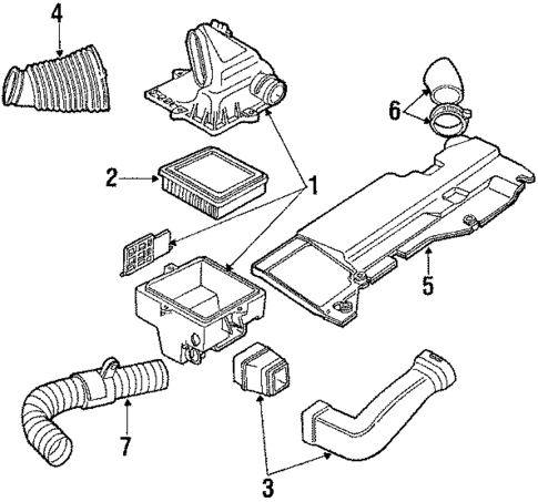 Air Inlet for 1989 Ford Tempo #0