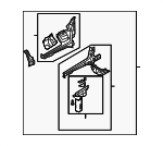5G1Z16055CA - Body: Apron/Rail Assembly for Ford: Five Hundred | Mercury: Montego Image