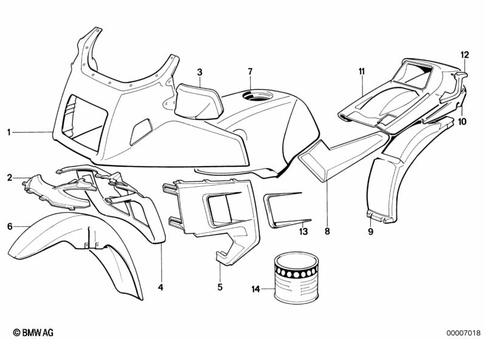 Painted Parts for 1986 BMW-Motorrad K 100 LT #0