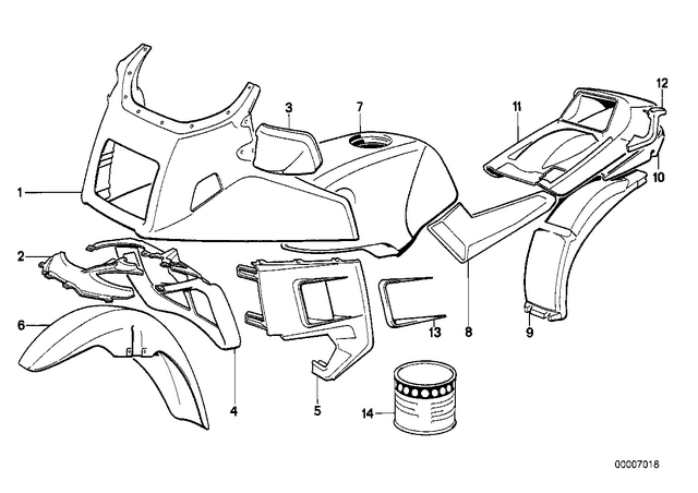 46631456001 - Body Equipment: Covering Lower Part - Schwarz for BMW-Motorrad Image