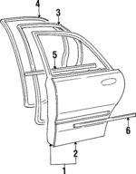 8773234510 - : Side Molding for Hyundai: Sonata Image