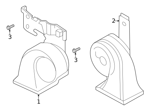 Horn for 2023 Mazda CX-30 #0