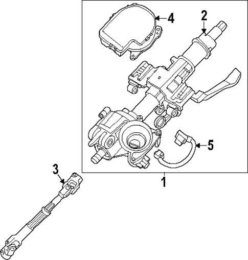 Steering Column Assembly for 2024 Kia Forte #0
