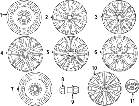 OEM Replica 18" Alloy Wheel Rim For 2021-2024 Toyota Camry SE – Machined Black, 5x114.3