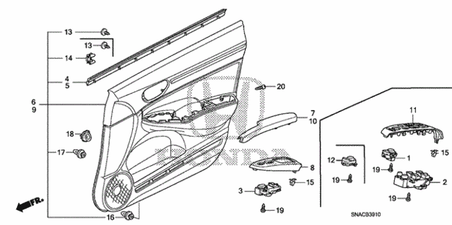 Front Door Lining for 2010 Honda Civic #0