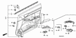 91560SLA003 - Interior/Bumper: CLIP, GARNISH (SEAL) for Honda Image