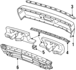 57786GA880 - Body: Bumper Cover for Subaru: XT Image
