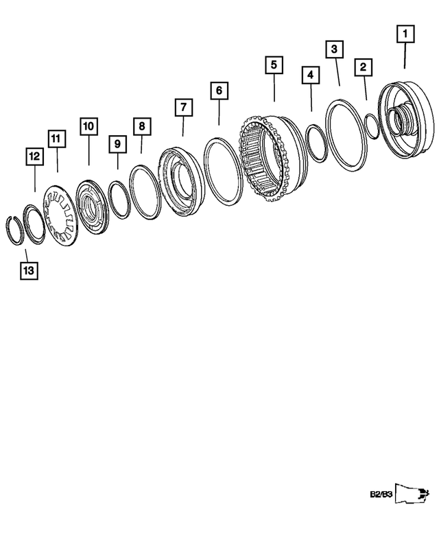 52108185AA - Automatic Transmission 5 Speed [DGJ]: Transmission Seal for Mopar Image