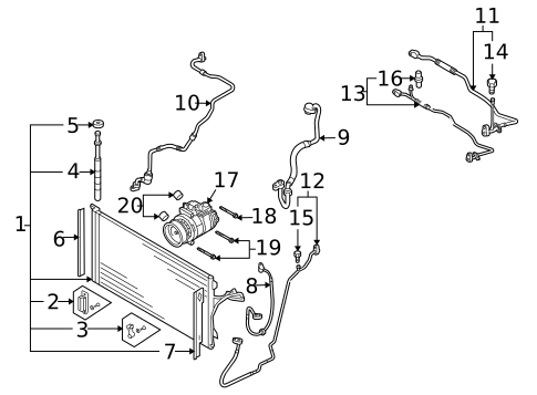 A/C Accumulator/Receiver Drier for 2010 Audi Q7 #0