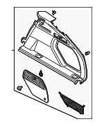 4KE863879APQT - Body: Quarter Trim for Audi: e-tron Quattro, e-tron S, Q8 e-tron, SQ8 e-tron Image