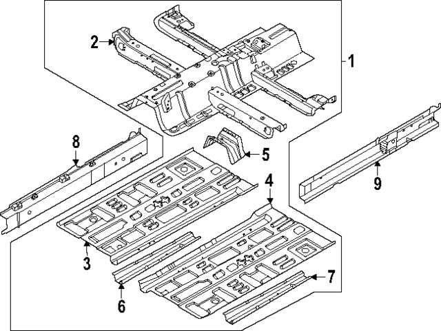 65180GG000 - : Inner Rocker for Kia Image
