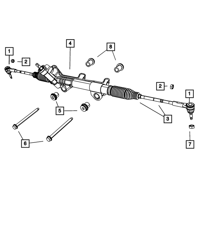 55398505AH - Steering: Rack And Pinion Gear for Mopar Image