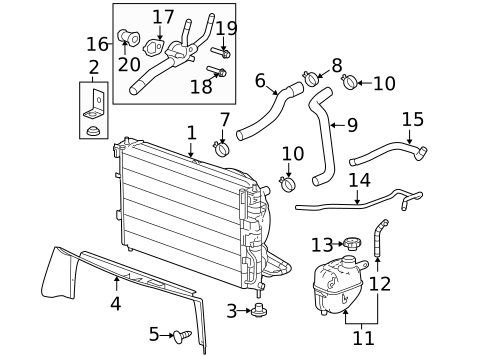 Hardware, Fasteners & Fittings for 2009 Pontiac Torrent #0