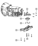 6101759 - NAG1; W5A580; 5-Speed; Automatic Transmission: Hex Head Screw And Washer for Mopar Image