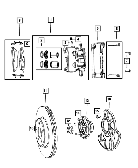 Front Brakes for 2019 Chrysler 300 #0