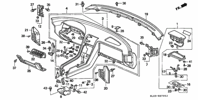 Instrument Panel for 2000 Acura NSX #0