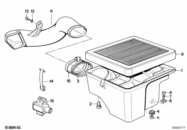 13721460339 - Fuel System: Air Cleaner Housing Bottom -  for BMW-Motorrad Image image