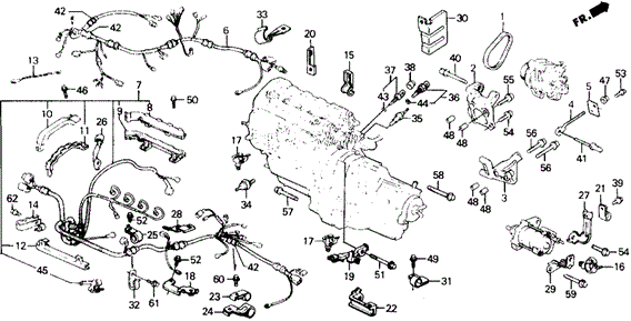 Engine Sub Cord - Clamp for 1991 Honda Prelude #0