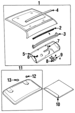 8465279E01 - : Weatherstrip for Suzuki Image