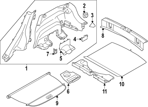 Interior Trim - Rear Body for 2025 Subaru Impreza #0