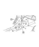 1BS63DK7AE - Interior Trim: Footrest Support for Mopar Image
