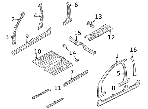 Rocker for 2004 Kia Rio #0