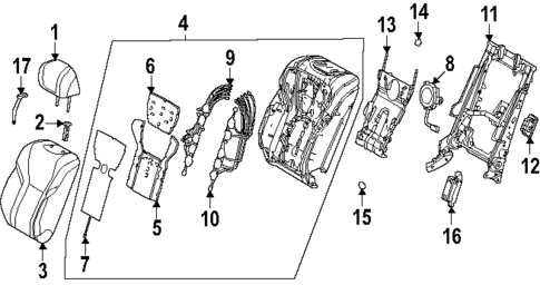 Second Row Seats for 2025 Lexus LX700h #1
