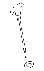 266112E022 - Engine: Dipstick for Hyundai: Elantra, Elantra Coupe, Elantra GT, Kona, Sonata, Tucson, Veloster Image