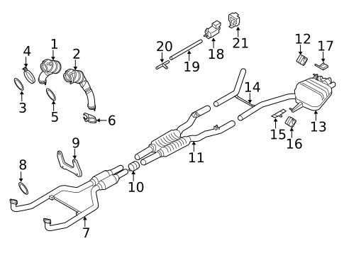 Exhaust Components for 2011 BMW 550i xDrive #0