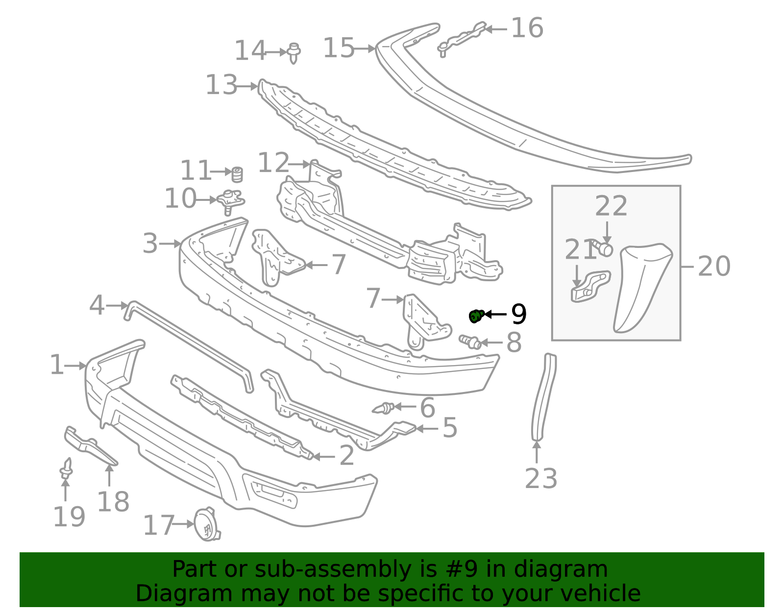 1996-2002 Toyota 4Runner Valance Panel Grommet 90179-08017 | OEM Parts ...
